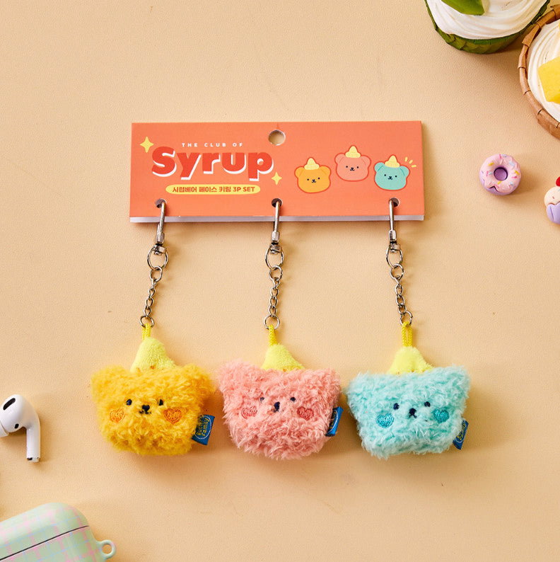 Butter - BT Syrup Bear Face Keyring Set