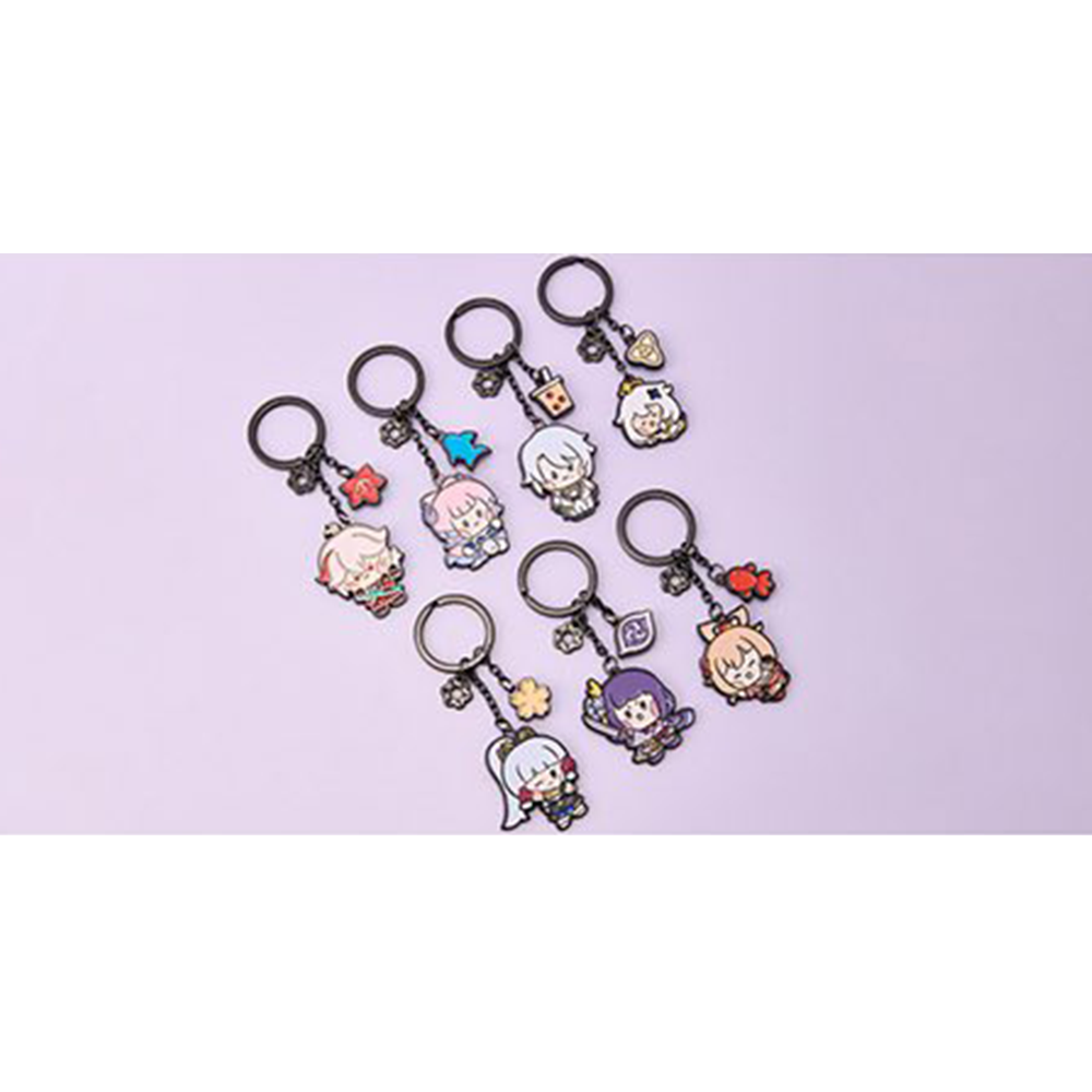 Genshin Impact x LINE FRIENDS - Genshin minini Coller Metal Keyring