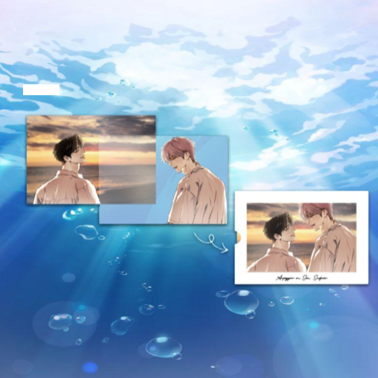 Arpeggio On Sea Surface X BeOn - Layered Photocards