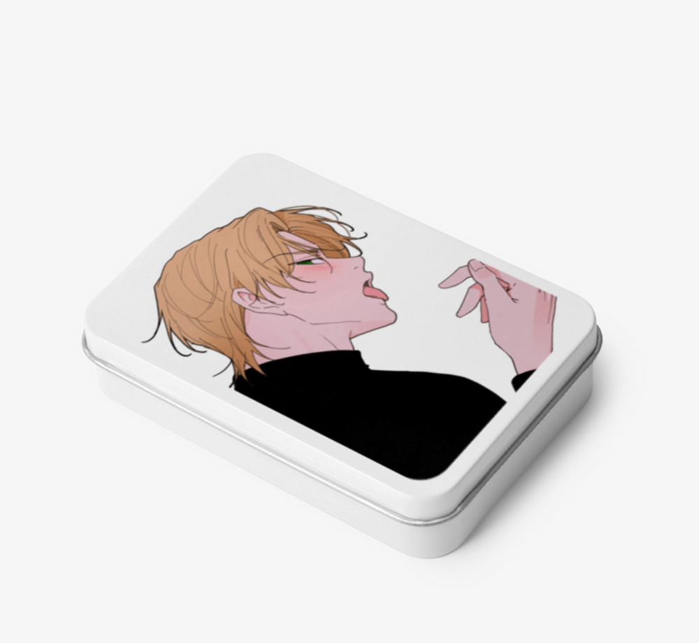 Yours To Claim - Lick Teen Case / Photocard Case White Hinged Tin Box (Small)