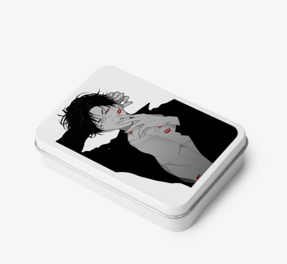 Yours To Claim - Teen Case / Photocard Case White Hinged Tin Box (Small) Ver. 2