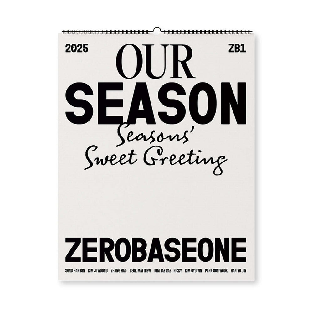 ZEROBASEONE - 2025 Season's Greetings Wall Calendar (OUR Season)