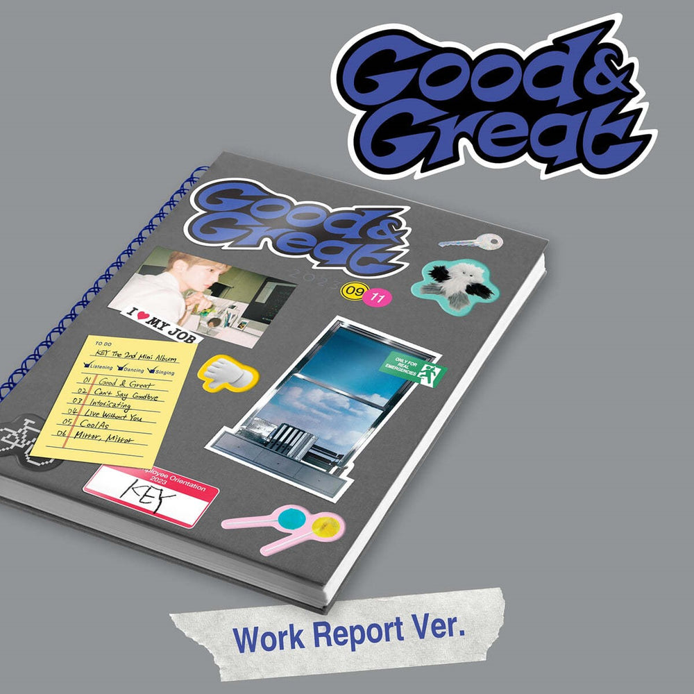 SHINEE Key - Good & Great : 2nd Mini Album (Work Report Version)