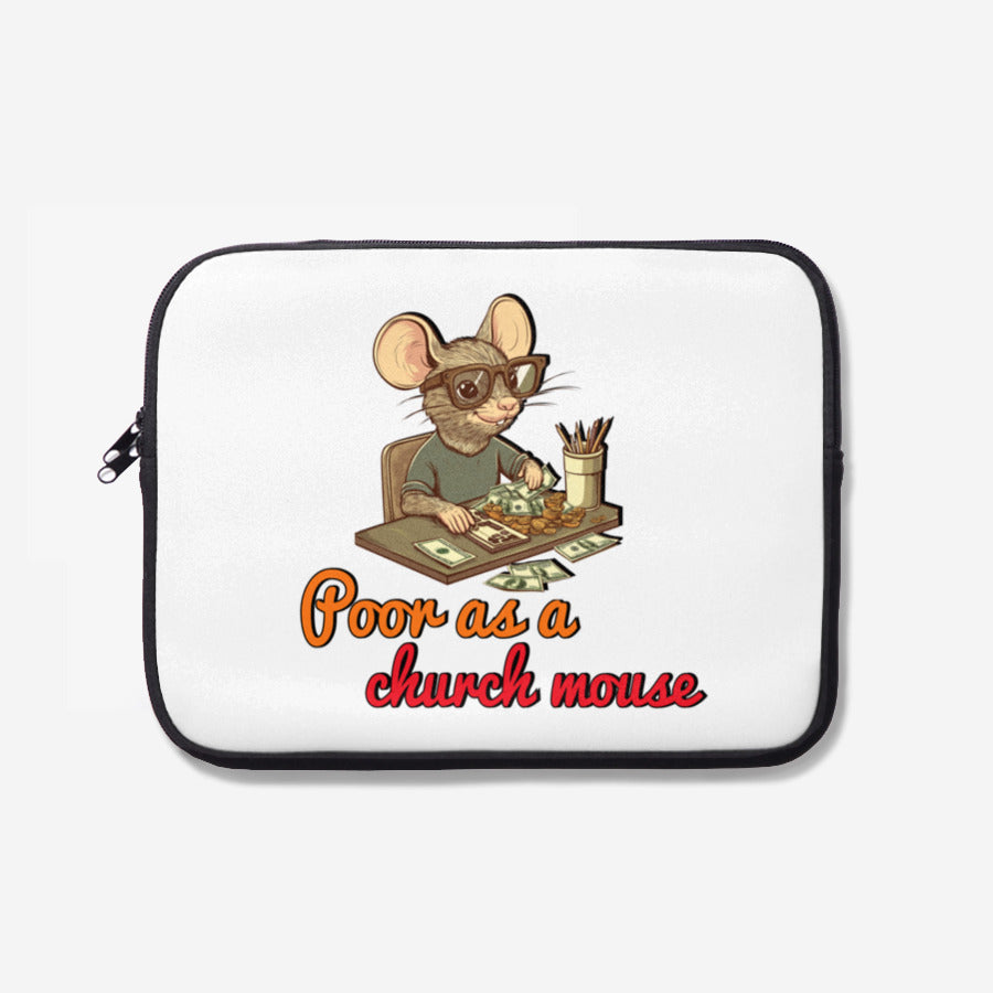 Woori Doori - Rat with Flowers Laptop Pouch