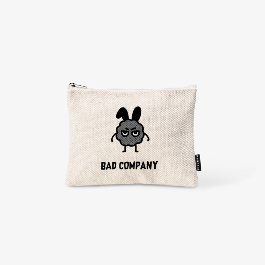 Bad Company - Basic Cream Fabric Pouch