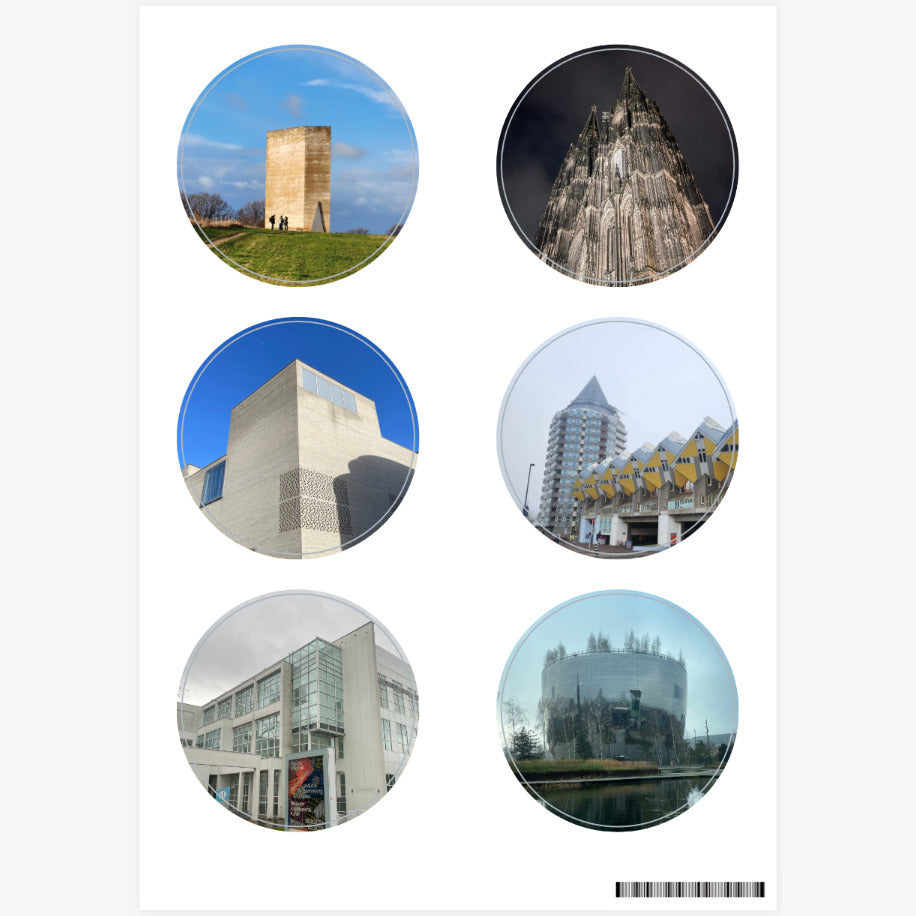 JK Studio - Overseas Architecture & City Tour Stickers