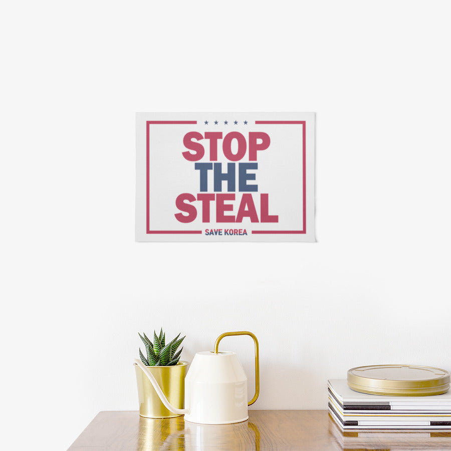 Pento - Stop the Steal A3 Fabric Poster