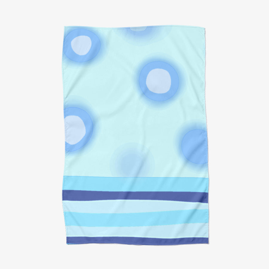 Luna Moon - Blue Vertical Soft Blanket