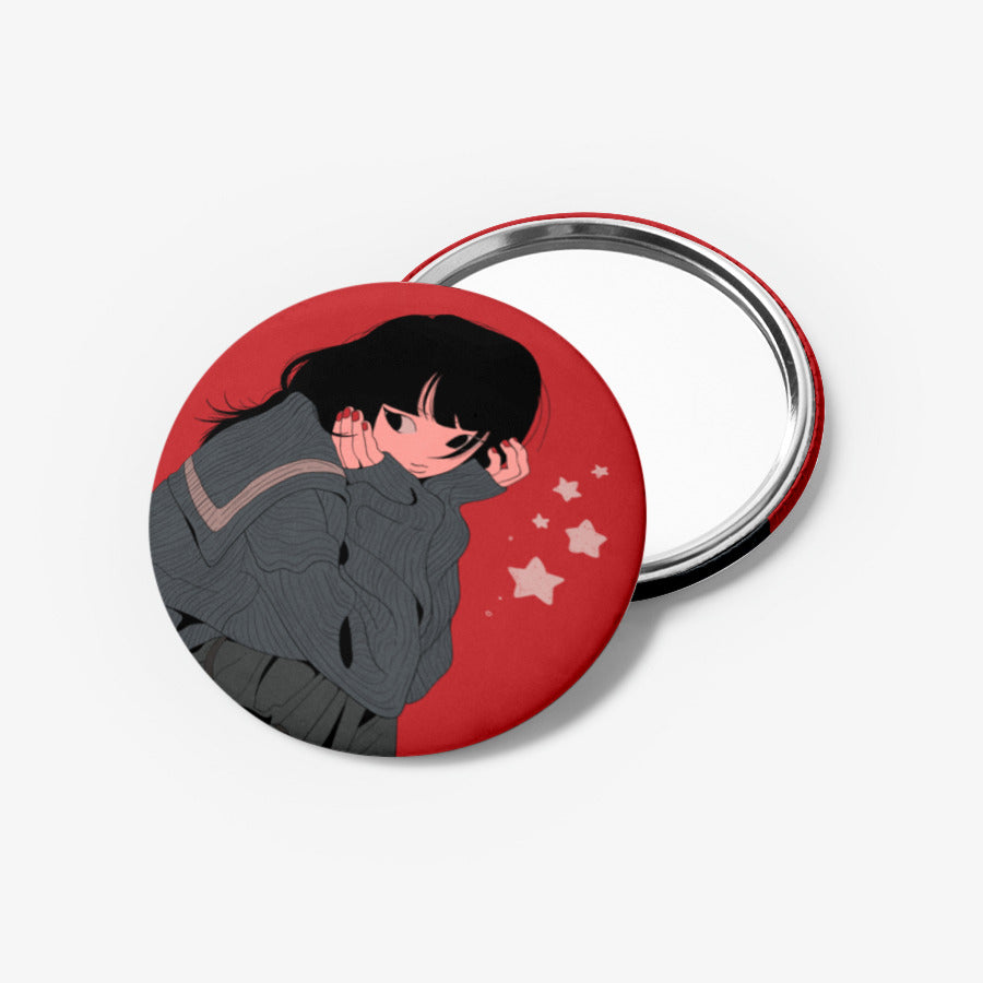 SOZ - Star Girl Mirror Button