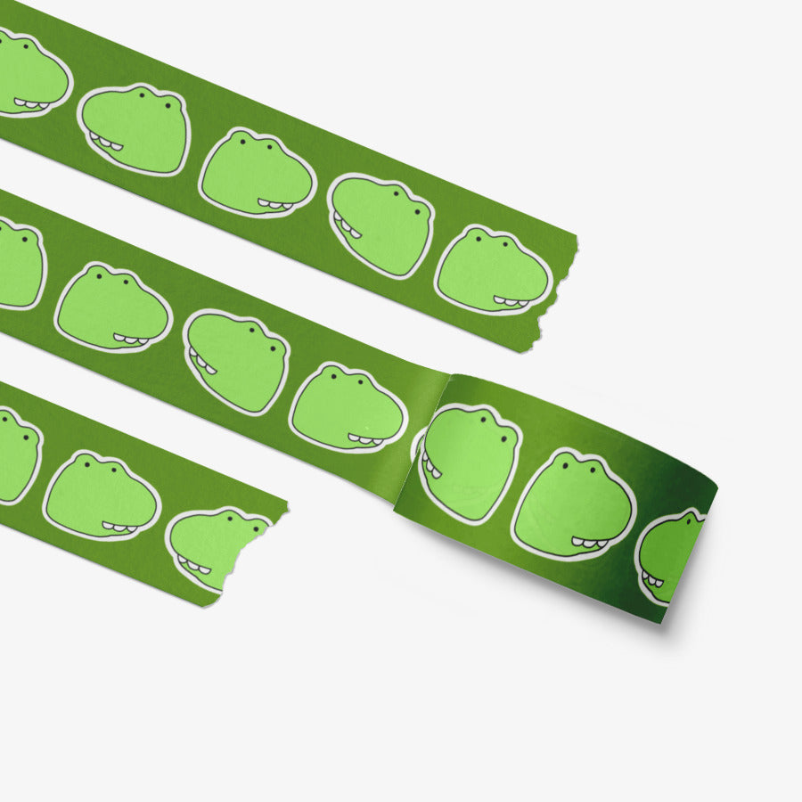 Danzi Bbb Lee - Green Cartoon Masking Tape