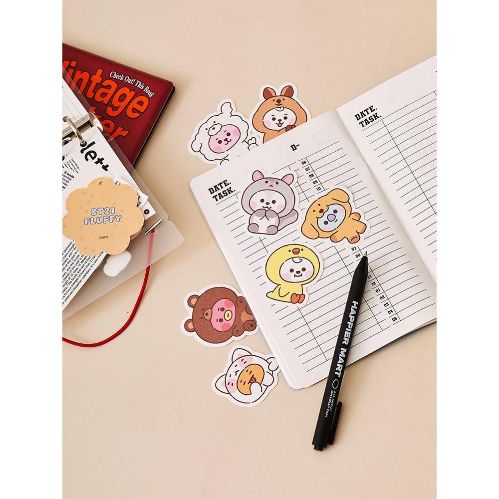 BT21 FLUFFY - Baby Stickers Set