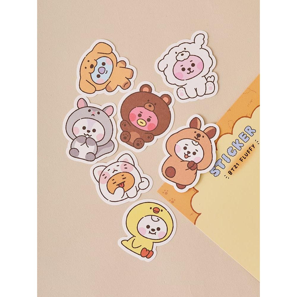 BT21 FLUFFY - Baby Stickers Set