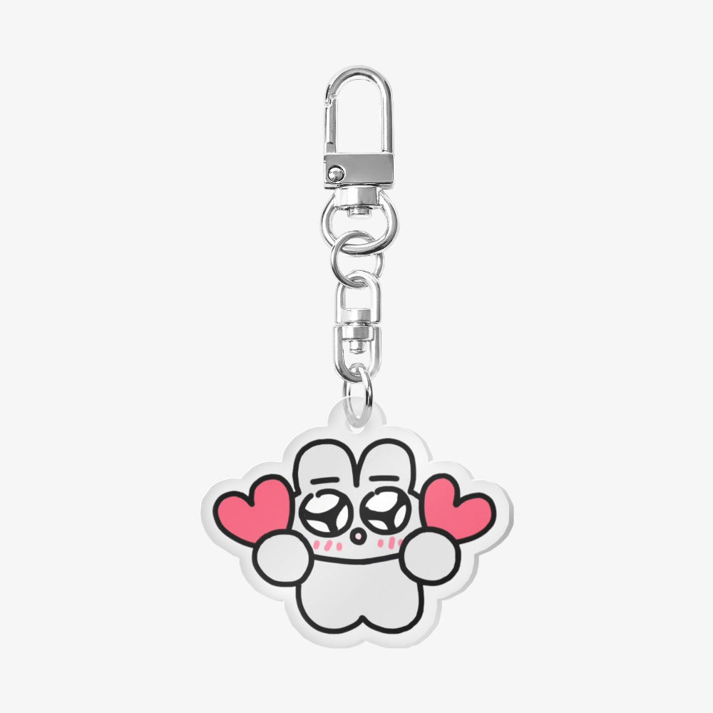 Kkuitkkuit - Couple Totua Heart Acrylic Keyring