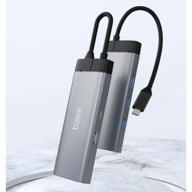 Wadiz x BASIX - 6-in-1 USB-C Multi Hub