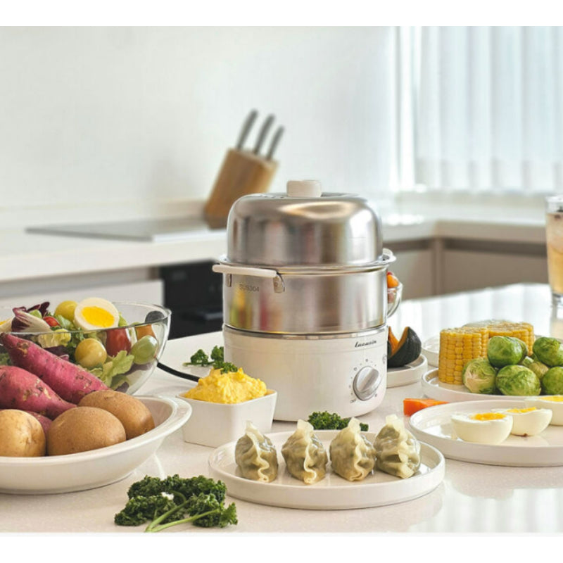 Wadiz x LACUZIN - Full Stainless Steel Food Steam Cooker