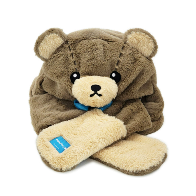 Maplestory - Brown Teddy Hooded Scarf