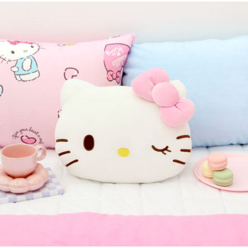 NARA HOME DECO x Sanrio - Wink Hello Kitty Face Cushion