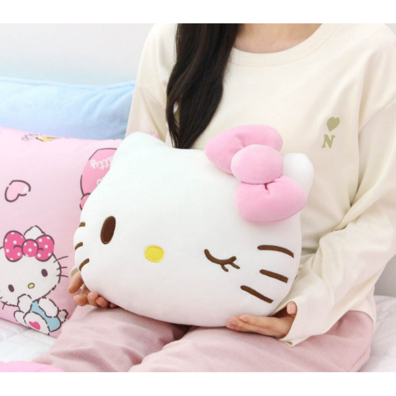 NARA HOME DECO x Sanrio - Wink Hello Kitty Face Cushion