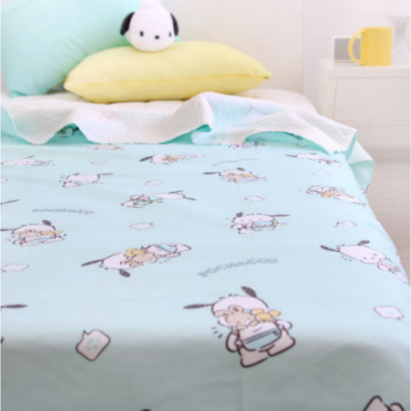 NARA HOME DECO X Sanrio - Pochacco Bamboo Ripple Double Blanket Follow