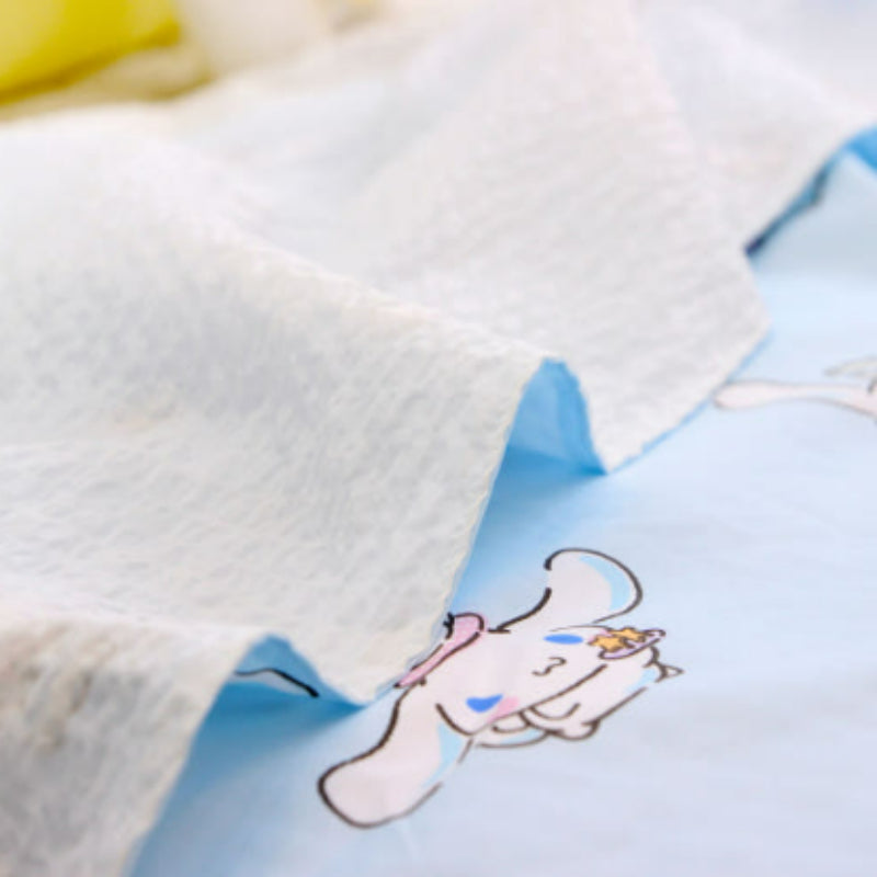 NARA HOME DECO X Sanrio - Cinnamoroll Bamboo Ripple Double Blanket Milky