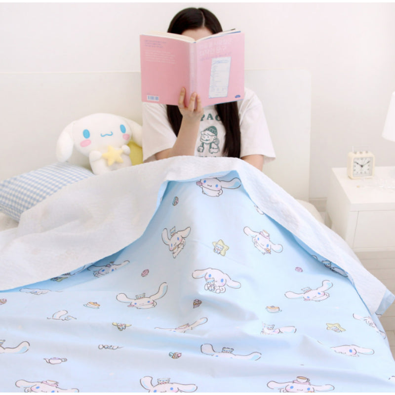 NARA HOME DECO X Sanrio - Cinnamoroll Bamboo Ripple Double Blanket Milky