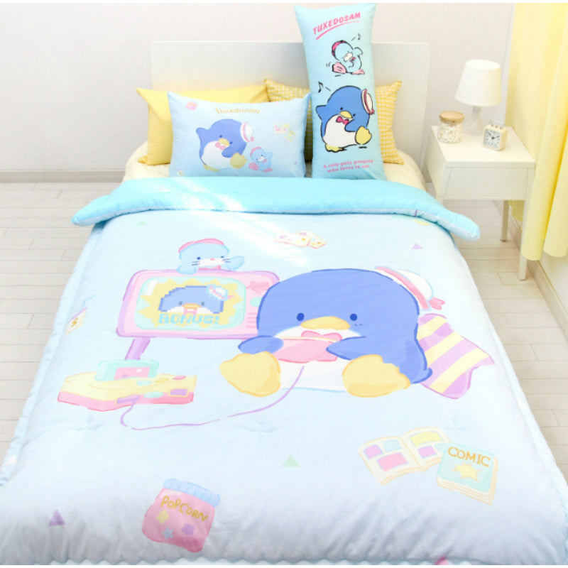 NARA HOME DECO X Sanrio - Tuxedo Sam Pure Cotton Quilt Happy