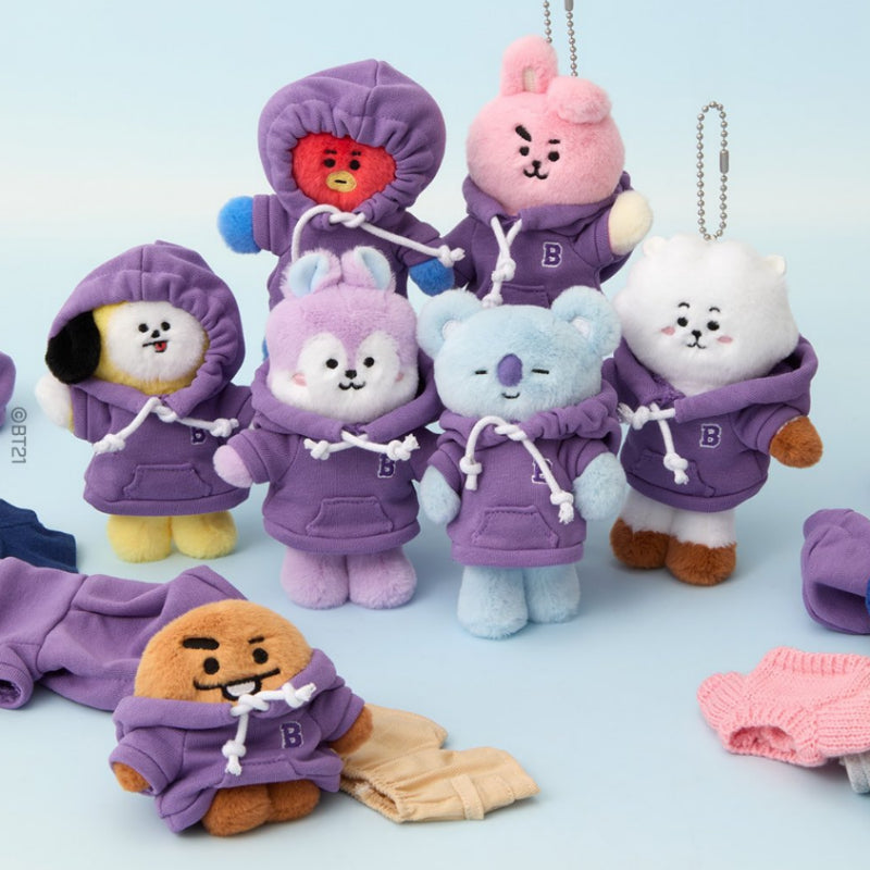 Line Friends x BT21 - Petit Closet Doll Keyring