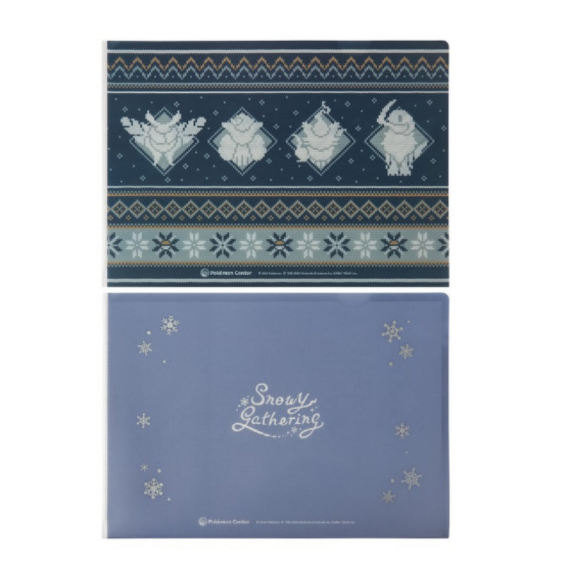 Pokémon Store - Pokémon Center A4 Clear File Set Snowy Gathering