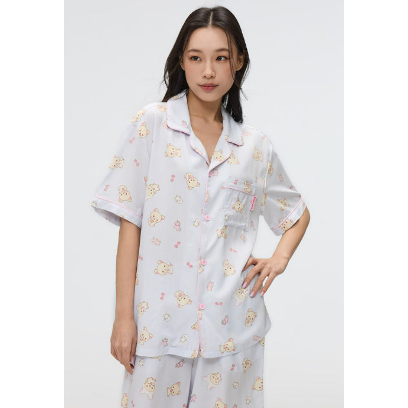 SPAO x Rilakkuma - Kuma's Summer Short Sleeve Pajamas