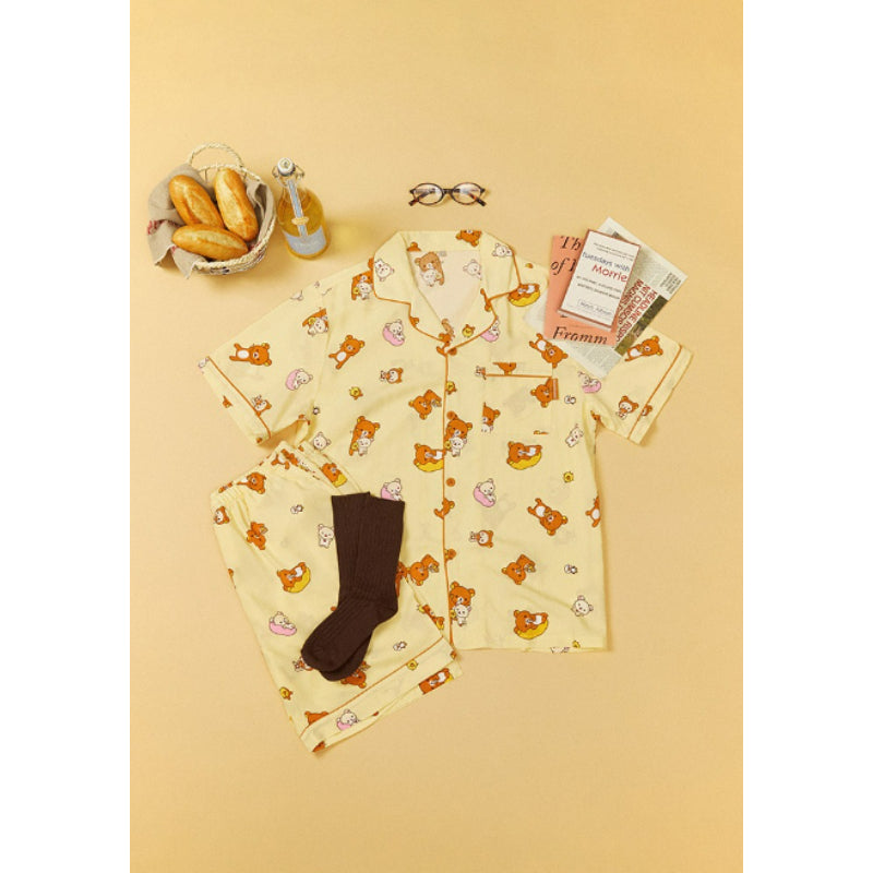 SPAO x Rilakkuma - Kuma's Summer Short Sleeve Pajamas