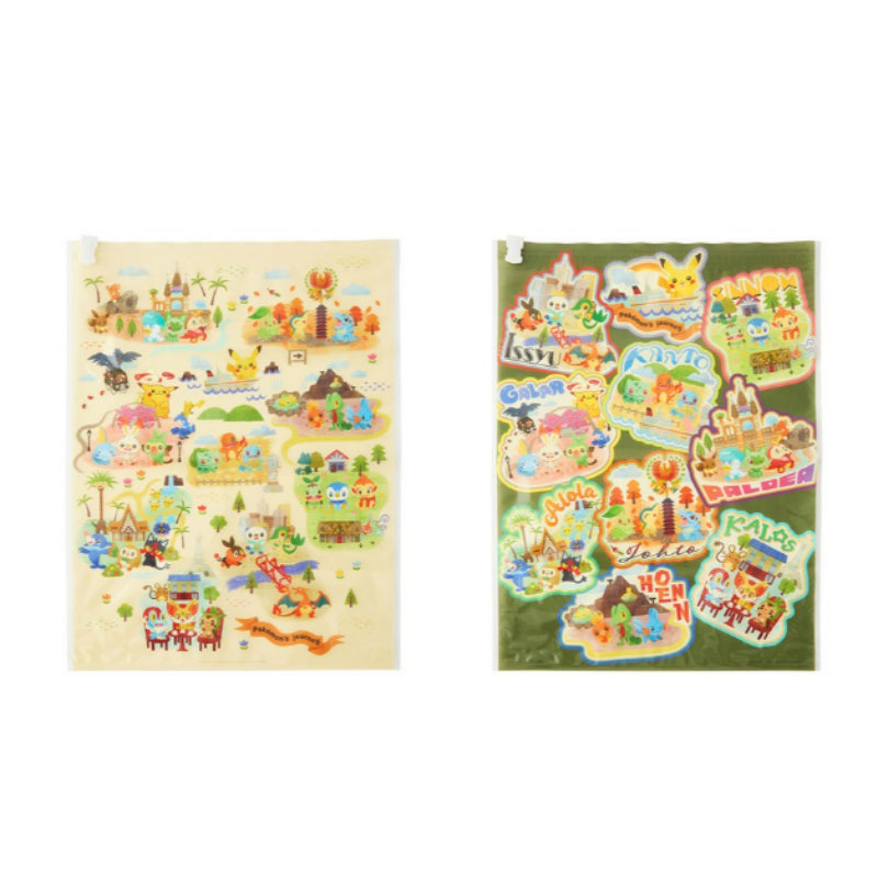 Pokémon Center Zipper Bag Set Pokemon's Journey