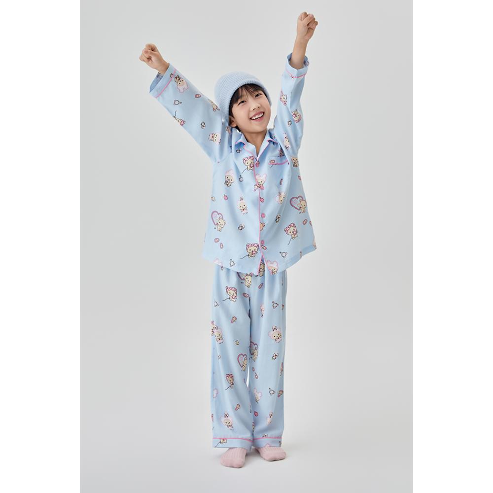 SPAO x Rilakkuma - Kuma's Free Time Long Sleeve Pajamas (Kids)