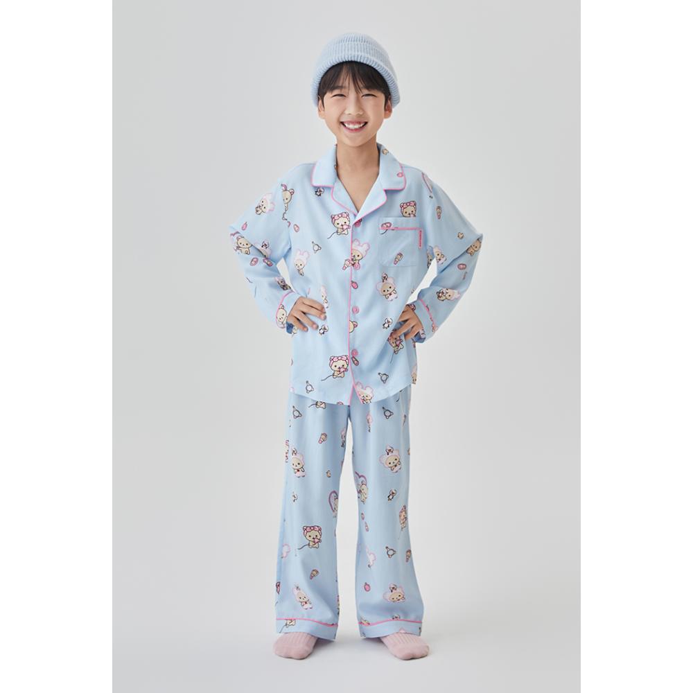 SPAO x Rilakkuma - Kuma's Free Time Long Sleeve Pajamas (Kids)