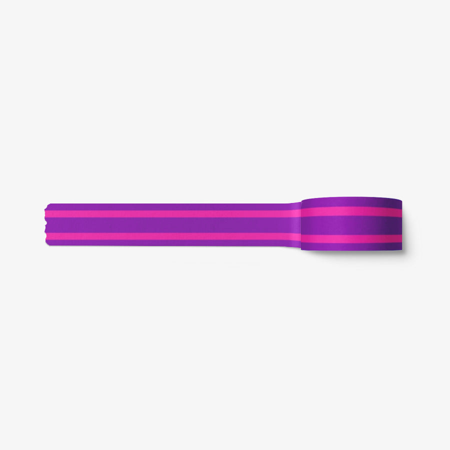 BITE STUDIO - Purple & Pink Line Masking Tape