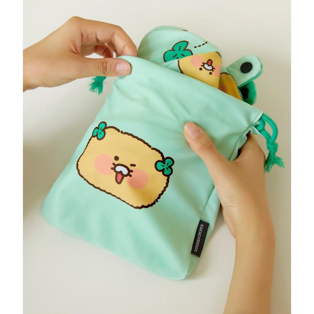 Kakao Friends - Choonsik Compact Air Pump Neck Cushion & Pouch Set