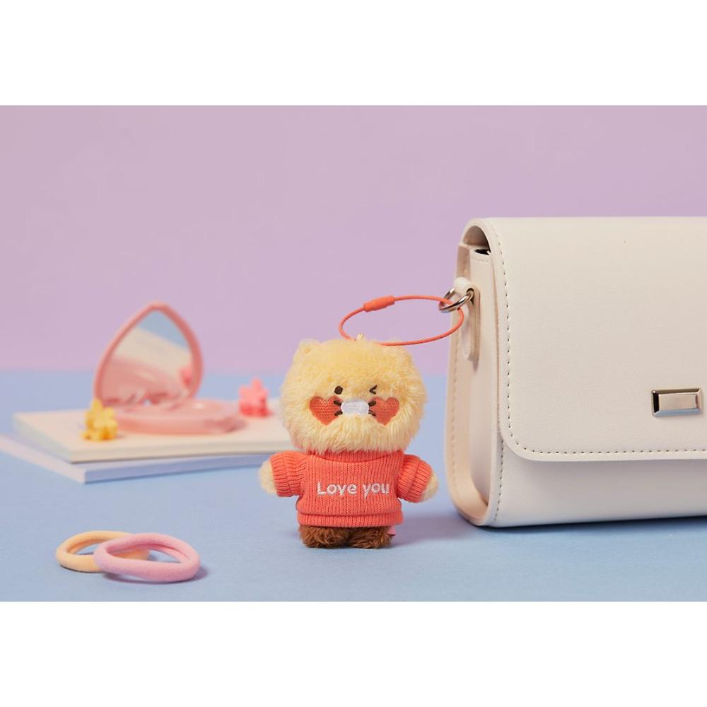 Kakao Friends - Choonsik Love Fossil Doll Keyring & Chocolate 4-piece Set