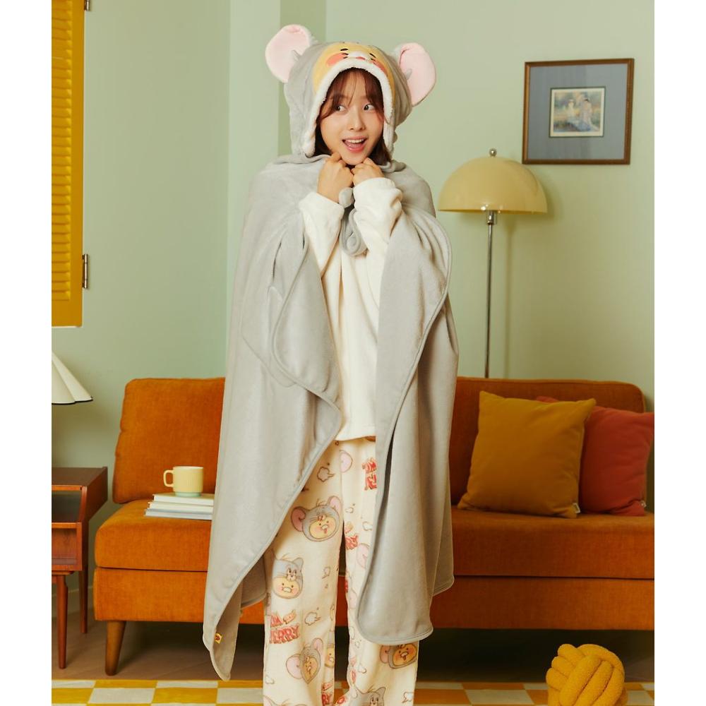 Tom and Jerry x Kakao Friends - Tuffy Choonsik Wearable Blanket