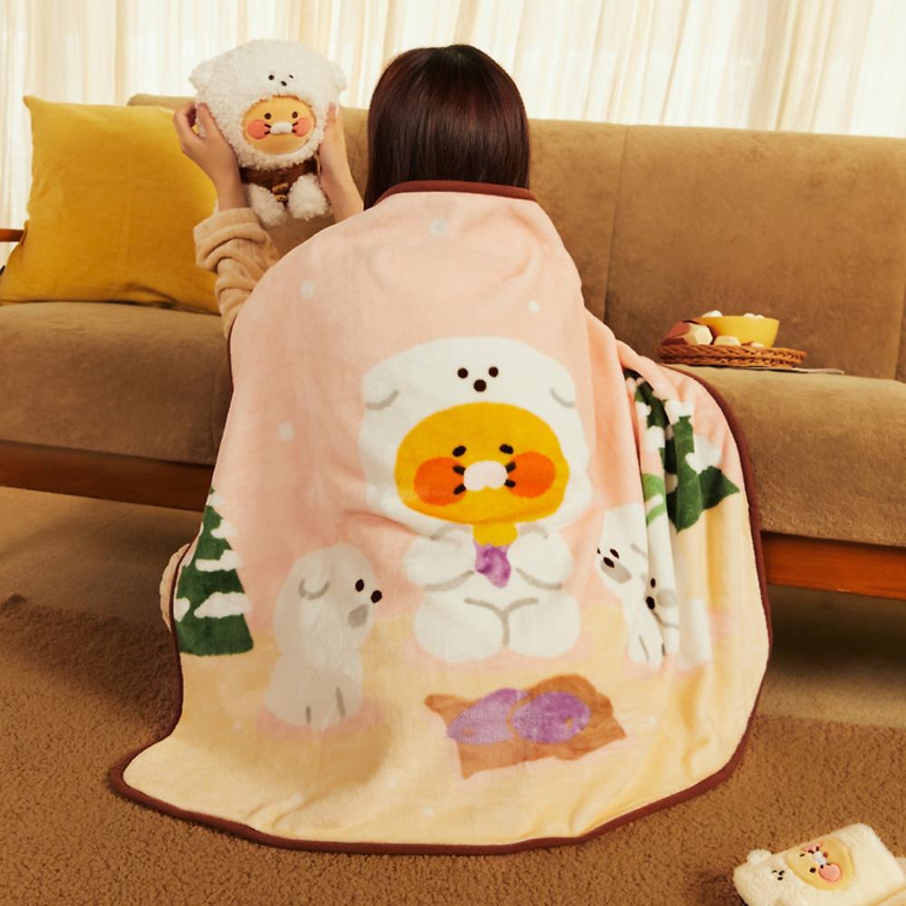 Kakao Friends - Choonsik Fluffy Friends Polyester Blanket