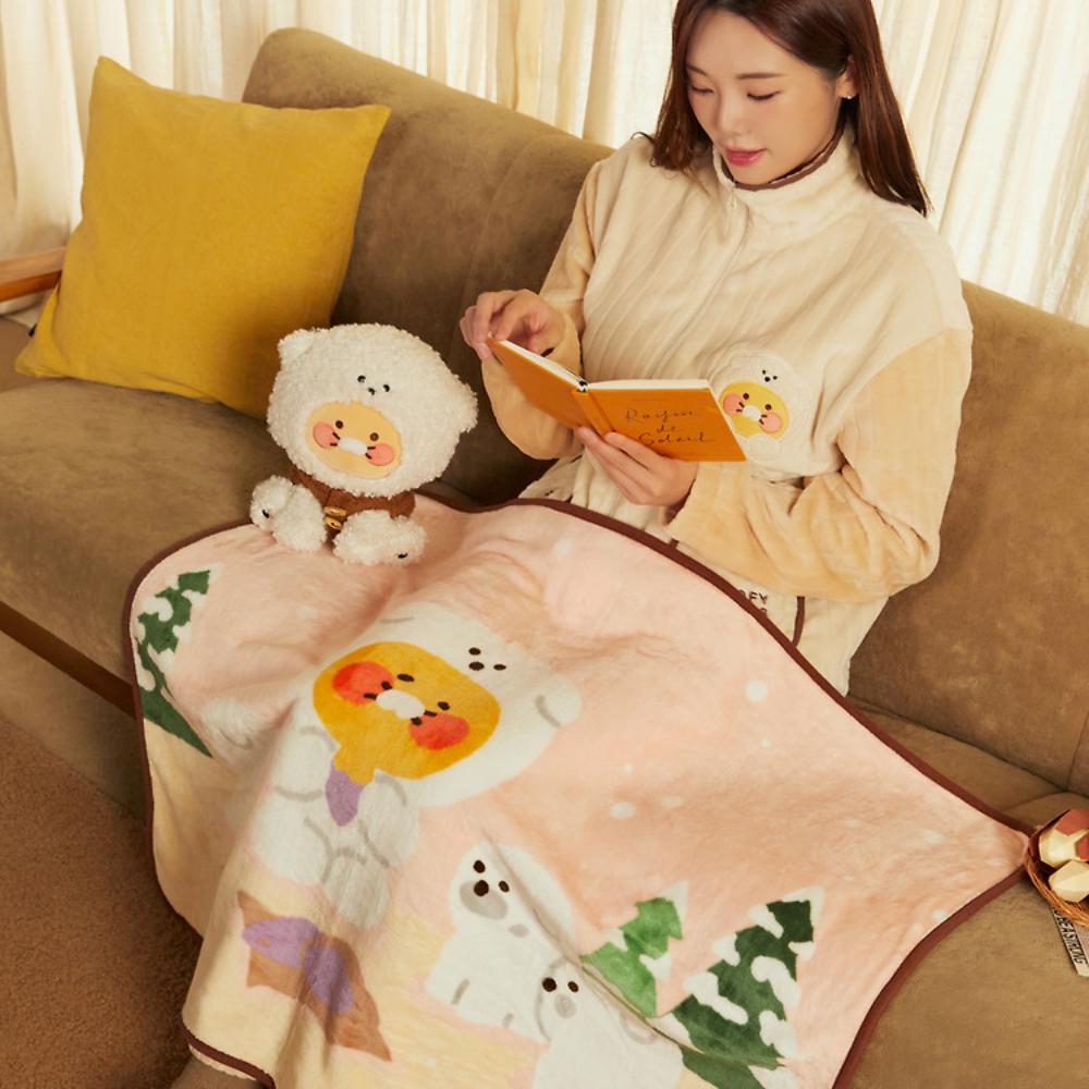 Kakao Friends - Choonsik Fluffy Friends Polyester Blanket