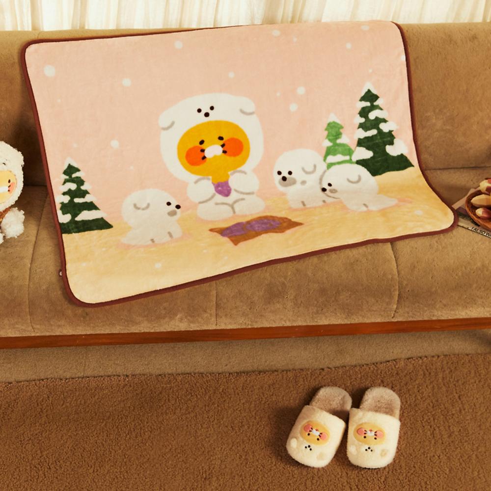 Kakao Friends - Choonsik Fluffy Friends Polyester Blanket