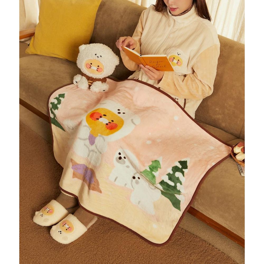 Kakao Friends - Choonsik Fluffy Friends Polyester Blanket