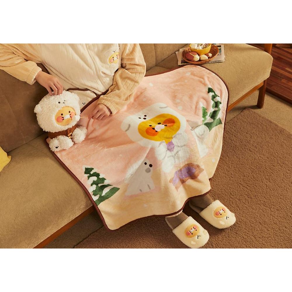 Kakao Friends - Choonsik Fluffy Friends Polyester Blanket