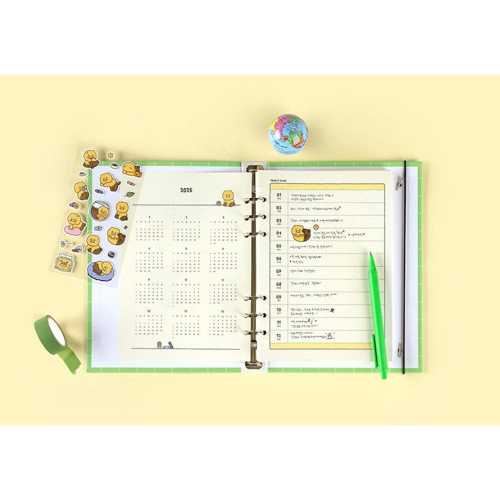 Kakao Friends - Choonsik Ordinary 2025 A5 Binder 6-Round Diary