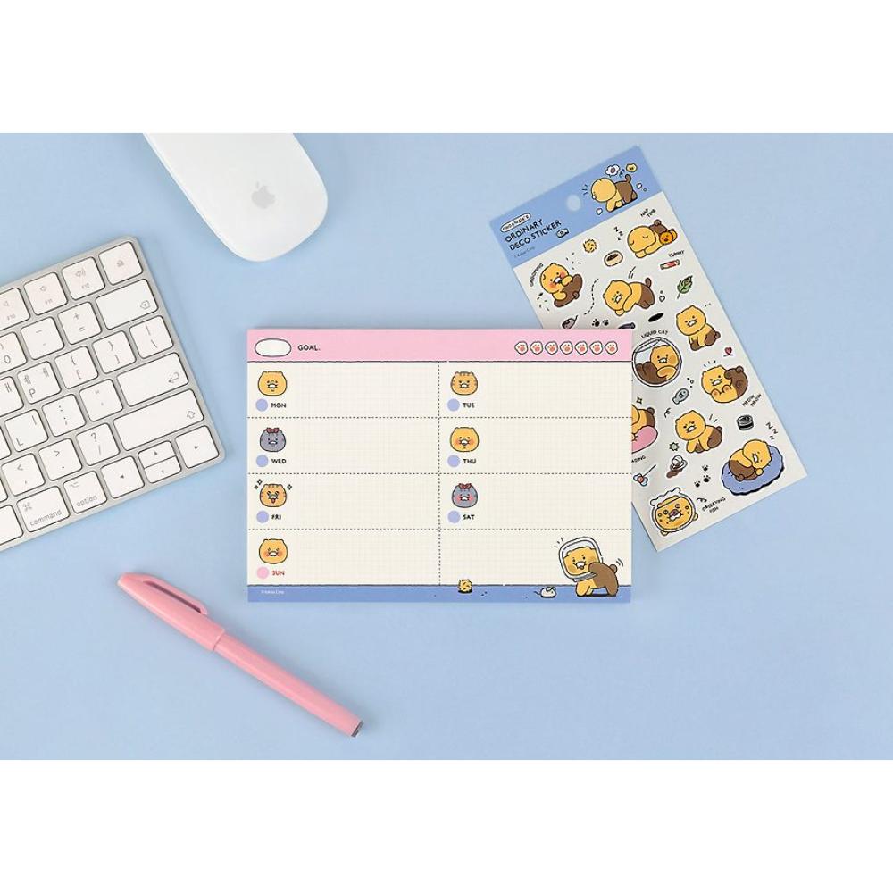 Kakao Friends - Choonsik Ordinary Planner Pad