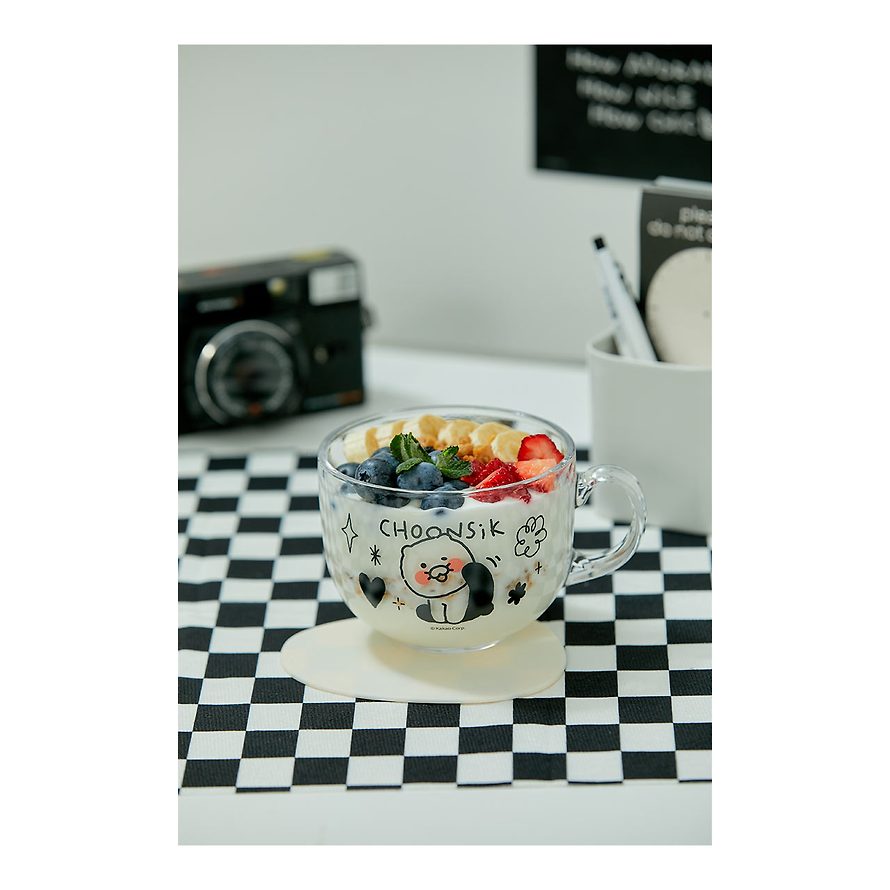 Kakao Friends - Doodle Doodle Choonsik Cereal Glass Bowl