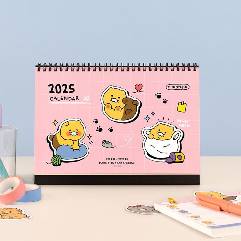 Kakao Friends - Choonsik 2025 Basic Desk Calendar