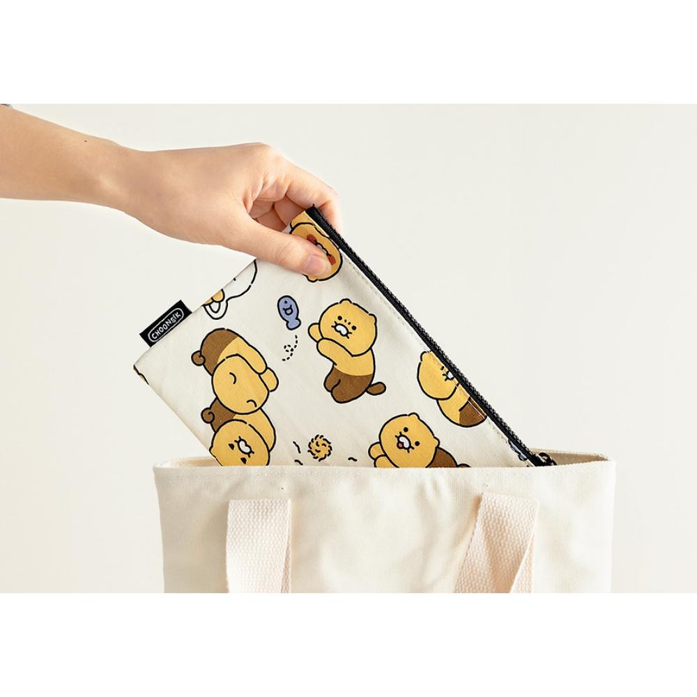 Kakao Friends - Choonsik Ordinary Pattern Flat Pouch