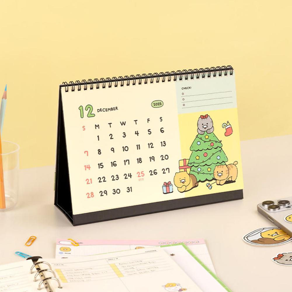 Kakao Friends - Choonsik 2025 Basic Desk Calendar