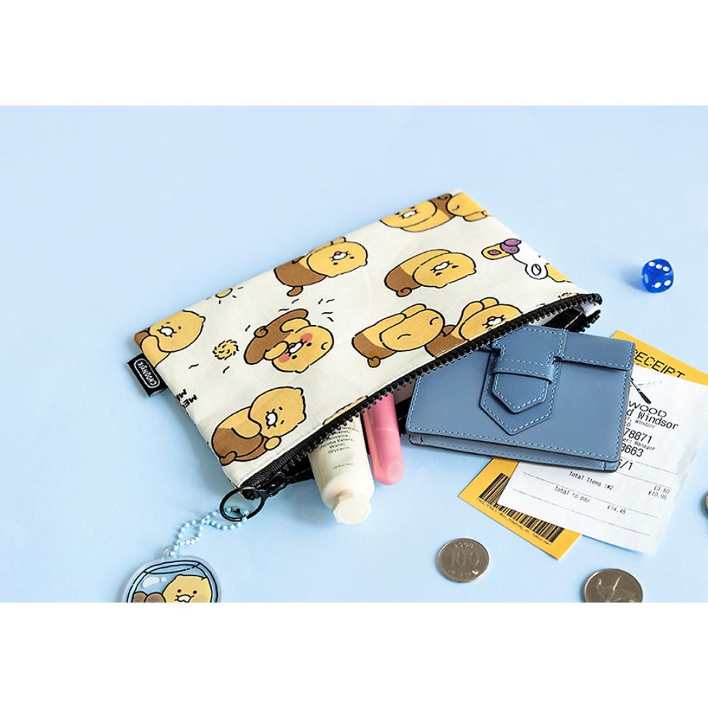 Kakao Friends - Choonsik Ordinary Pattern Flat Pouch