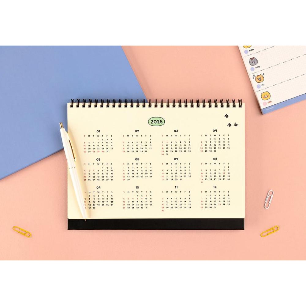 Kakao Friends - Choonsik 2025 Basic Desk Calendar